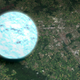 A typical neutron star is no wider than a city, as this model shows.
